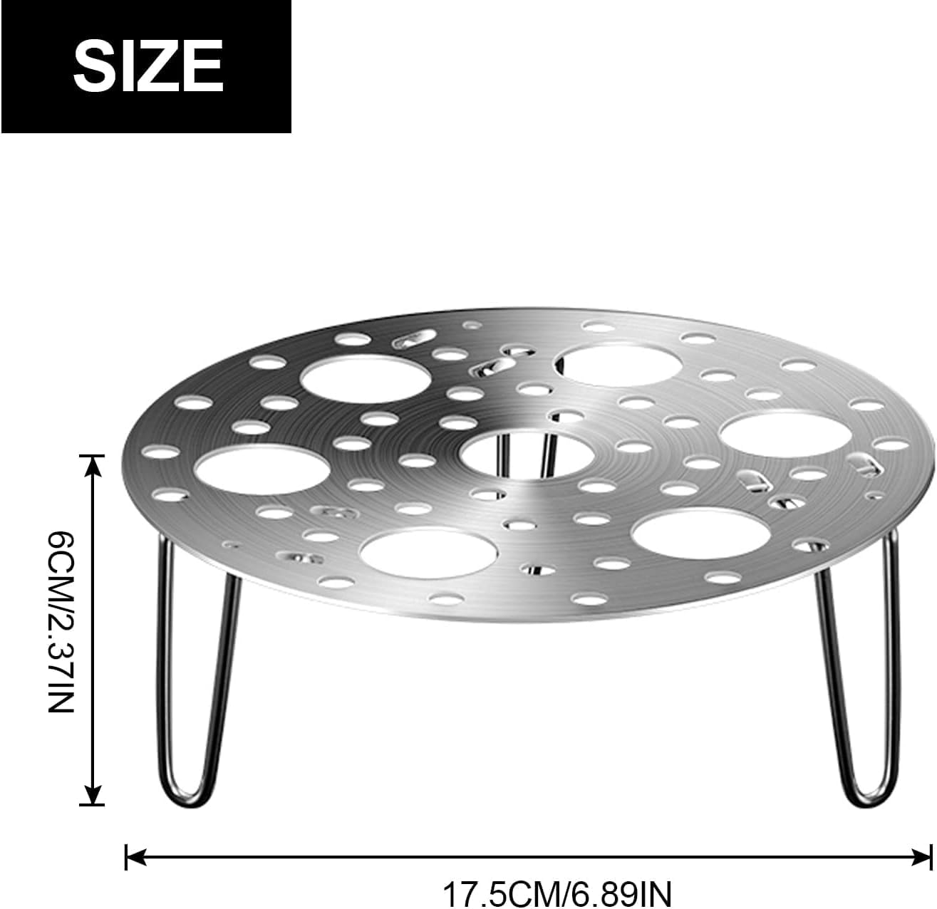 Stainless Steel Egg-Multipurpose Steaming Rack